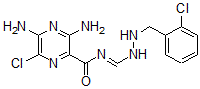 CAS#: 1163-44-6, 3,5-Diamino-6-Chloro-N-[[2-[(2-Chlorophenyl)Methyl]Hydrazinyl]Methylidene]Pyrazine-2-Carboxamide