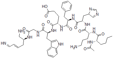 CAS 登录号：116375-29-2， N-乙酰基-L-正亮氨酰-D-鸟氨酰-L-组氨酰-D-苯丙氨酰-L-alpha-谷氨酰-L-色氨酰甘氨酰-L-赖氨酰胺环(5-2)-肽