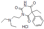 CAS 登录号：1164-33-6， 1-(2-二乙基氨基乙基)-5-乙基-5-苯基-1,3-二嗪农-2,4,6-三酮盐酸盐