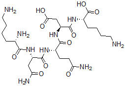 CAS#: 116430-79-6, N2-(N-(N2-(N2-L-lysyl-L-asparaginyl)-L-glutaminyl)-L-alpha-aspartyl)-L-Lysine