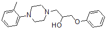 CAS 登录号：1166-06-9， 1-[4-(2-甲基苯基)哌嗪-1-基]-3-(苯氧基)丙-2-醇