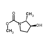 CAS 登录号：116700-17-5， 甲基(2R,3S)-3-羟基-2-甲基-1-吡咯烷羧酸酯