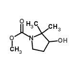 CAS 登录号：116700-18-6， 甲基3-羟基-2,2-二甲基-1-吡咯烷羧酸酯