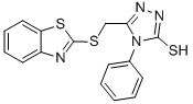 CAS#: 116710-50-0, 5-(Benzothiazol-2-Ylsulfanylmethyl)-4-Phenyl-4H-[1,2,4]Triazole-3-Thiol