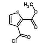 CAS 登录号：116722-19-1， 甲基3-(氯甲酰基)-2-噻吩羧酸酯
