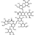 CAS#: 116883-09-1, 6-Deoxyhexopyranosyl-(1->4)-[6-Deoxyhexopyranosyl-(1->2)Hexopyranosyl-(1->3)]-2-Acetamido-2-Deoxyhexopyranosyl-(1->3)-[6-Deoxyhexopyranosyl-(1->3)-[Hexopyranosyl-(1->4)]-2-Acetamido-2-Deoxyhexopyranos Yl-(1->6)]Hexopyranosyl-(1->4)Hexose