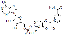 CAS 登录号：117017-91-1， [[5-(6-氨基嘌呤-9-基)-3,4-二羟基四氢呋喃-2-基]甲氧基-羟基磷酰][2-[1-(3-氨基甲酰吡啶-1-鎓-1-基)-2-氧代乙氧基]-3-氧代丙基]磷酸酯