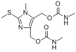 CAS#: 117120-88-4, (1-Methyl-4-((((methylamino)carbonyl)oxy)methyl)-2-(methylthio)-1H-imidazol-5-yl)methyl methylcarbamate hydrochloride