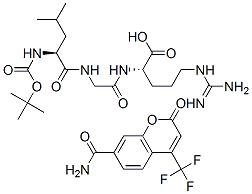 CAS#: 117141-39-6, Tert-Butyloxycarbonyl-Leucyl-Glycyl-Arginine-4-Trifluoromethylcoumarin-7-Amide