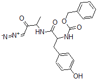 CAS 登录号：117176-50-8， (Z)-1-偶氮基-3-[[3-(4-羟基苯基)-2-苯基甲氧羰基氨基-丙酰]氨基]丁-1-烯-2-醇
