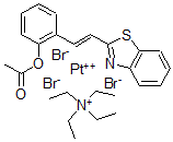 CAS#: 117412-41-6, Tetraethylammonium Tribromo(2-(2-Acetoxystyryl)Benzothiazole)Platinate(II)