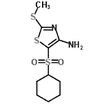 CAS 登录号：117420-90-3， 5-(环己基磺酰基)-2-(甲硫基)-1,3-噻唑-4-胺