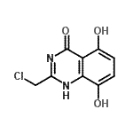 CAS 登录号：117498-06-3， 2-(氯甲基)-5,8-二羟基-4(1H)-喹唑啉酮