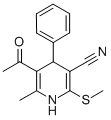CAS#: 117509-71-4, 5-Acetyl-6-Methyl-2-Methylsulfanyl-4-Phenyl-1,4-Dihydropyridine-3-Carbonitrile