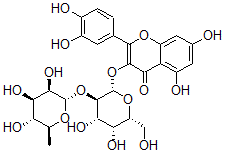 CAS#: 117611-67-3, Quercetin 3-O-alpha-Rhamnopyranosyl-(1-2)-beta-Galactopyranoside