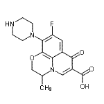 CAS#: 117707-40-1, 9-Fluoro-3-Methyl-7-Oxo-10-(1-Piperazinyl)-2,3-Dihydro-7H-[1,4]Oxazino[2,3,4-Ij]Quinoline-6-Carboxylic Acid