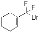 structure of CAS# 117711-60-1, 1-[Bromo(Difluoro)Methyl]Cyclohexene;1-(bromodifluoromethyl)cyclohex-1-ene;1-(Bromodifluoromethyl)cyclohexene;1-(Bromodifluoromethyl)cyclohexene, >97%
