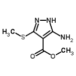 CAS#: 117717-02-9, Methyl 5-Amino-3-(Methylsulfanyl)-1H-Pyrazole-4-Carboxylate