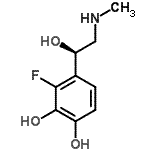 CAS 登录号：117773-93-0， 3-氟-4-[(1R)-1-羟基-2-(甲基氨基)乙基]-1,2-苯二酚