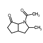 CAS 登录号：117886-30-3， 1-乙酰基-2-甲基六氢环戊并[b]吡咯-6(1H)-酮
