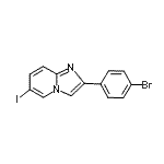 CAS#: 118000-66-1, 2-(4-Bromophenyl)-6-Iodoimidazo[1,2-a]Pyridine