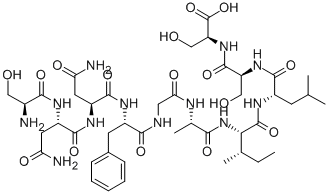 CAS 登录号：118068-30-7， L-丝氨酰-L-天冬氨酰胺酰-L-天冬氨酰胺酰-L-苯丙氨酰甘氨酰-L-丙氨酰-L-异亮氨酰-L-亮氨酰-L-丝氨酰-L-丝氨酸