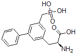 CAS 登录号：118077-09-1， (2S)-2-氨基-3-[3-苯基-5-(膦酰甲基)苯基]丙酸