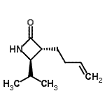 CAS 登录号：118248-48-9， (3R,4R)-3-(3-丁烯-1-基)-4-异丙基-2-氮杂环丁酮