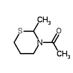 CAS 登录号：118515-27-8， 1-(2-甲基-1,3-噻嗪烷-3-基)乙酮