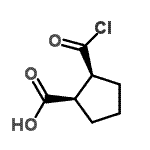 CAS#: 118577-38-1, (1R,2S)-2-(Chlorocarbonyl)Cyclopentanecarboxylic Acid