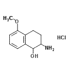 CAS#: 118645-18-4, 2-Amino-5-Methoxy-1,2,3,4-Tetrahydro-1-Naphthalenol Hydrochloride (1:1)