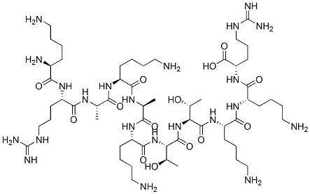 CAS 登录号：118675-77-7， 赖氨酰-精氨酰-丙氨酰-赖氨酰-丙氨酰-赖氨酰-苏氨酰-苏氨酰-赖氨酰-赖氨酰-精氨酸