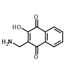 CAS 登录号：118694-54-5， 2-(氨基甲基)-3-羟基-1,4-萘醌