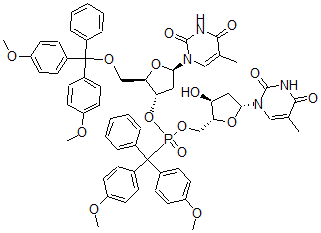 CAS#: 118867-43-9, 5'-O-(4,4'-Dimethoxytriphenylmethyl)Dithymidyl (3',5')-4,4'-Dimethoxytriphenylmethanephosphonate
