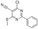 CAS#: 118996-61-5, 4-Chloro-6-(Methylthio)-2-Phenyl-5-Pyrimidinecarbonitrile