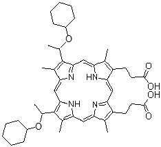 CAS 登录号：119052-80-1， 血卟啉二环己烷基醚