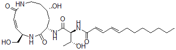 CAS 登录号:119259-71-1, 滑行菌素G