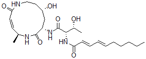 CAS 登录号：119259-72-2， 滑行菌素F