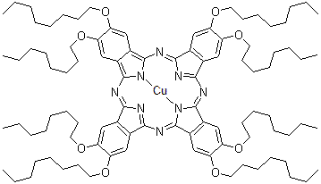 CAS#: 119495-09-9, [2,3,9,10,16,17,23,24-Octakis(Octyloxy)-29H,31H-Phthalocyaninato(2-)-kappa<Sup>2</Sup>N<Sup>29</Sup>,N<Sup>31</Sup>]Copper