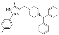 CAS#: 119514-66-8, 1-[Di(Phenyl)Methyl]-4-[[5-Methyl-2-(4-Methylphenyl)-1H-Imidazol-4-Yl]Methyl]Piperazine