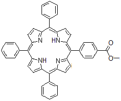 CAS 登录号：119730-06-2， 4-(10,15,20-三苯基-5-卟啉基)苯甲酸甲酯