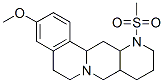 CAS#: 119813-87-5, 5,8,8a,9,10,11,12,12a,13,13a-Decahydro-3-Methoxy-12-(Methylsulfonyl)-6H-Isoquino(2,1-g)(1,6)Naphthyridine