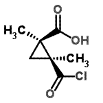 CAS 登录号：119908-77-9， (1R,2S)-2-(氯甲酰基)-1,2-二甲基环丙烷羧酸