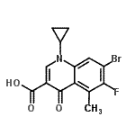 CAS#: 119916-34-6, 7-Bromo-1-Cyclopropyl-6-Fluoro-5-Methyl-4-Oxo-1,4-Dihydro-3-Quinolinecarboxylic Acid