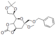 CAS 登录号:119947-99-8, 甲基3-脱氧-7,8-O-(1-甲基乙亚基)-1-O-(苯基甲基)-2-吡喃辛酮糖苷环碳酸酯