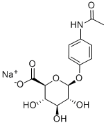 CAS#: 120595-80-4, 4-(Acetylamino)Phenyl-beta-D-Glucopyranosiduronic Acid Monosodium Salt