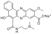 CAS#: 120602-99-5, N-beta-Dimethylaminoethyl-9-carboxy-5-hydroxy-10-methoxybenzo(a)phenazine-6-carboxamide