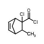 CAS 登录号：120746-19-2， 2-氯-3-甲基双环[2.2.1]庚-5-烯-2-甲酰氯