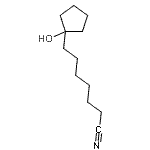 CAS 登录号：121108-83-6， 7-(1-羟基环戊基)庚烷腈