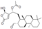 CAS#: 121449-94-3, [(1R)-2-[(1R,2S,4aS,4bS,8aS,10aS)-2-formyl-4b,8,8,10a-tetramethyl-2,3,4,4a,5,6,7,8a,9,10-decahydro-1H-phenanthren-1-yl]-1-[(2R)-2-hydroxy-5-oxo-2H-furan-3-yl]ethyl] ethanoate